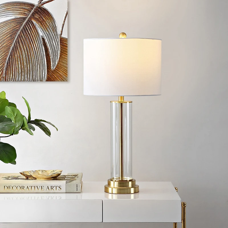 Safavieh 29.25" Cassian Glass Table Lamp