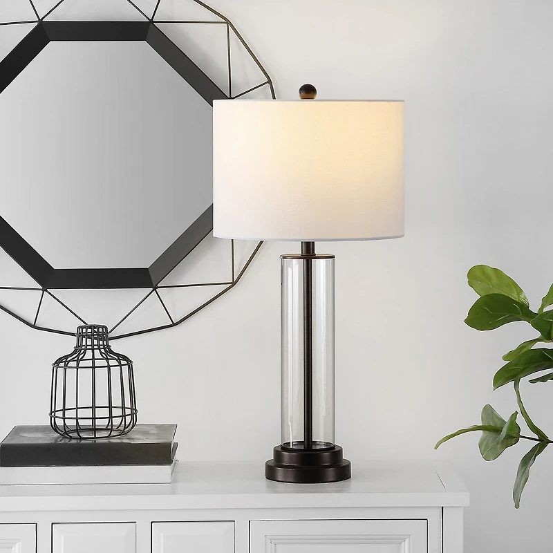 Safavieh 29.25" Cassian Glass Table Lamp