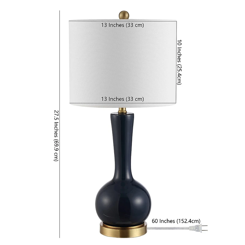 Safavieh 27.5" Gaetna Glass Table Lamp