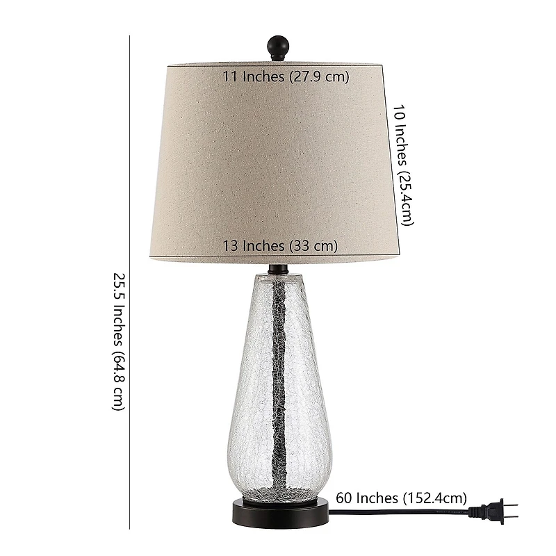 Safavieh 25.5" Naila Glass Table Lamp