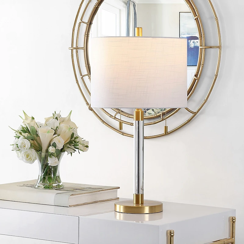 Safavieh 26.5" Bixby Glass Table Lamp