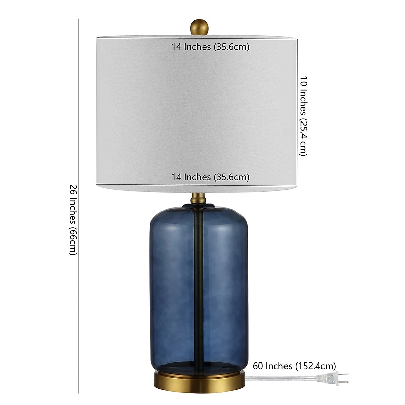 Safavieh 26" Novah Glass Table Lamp