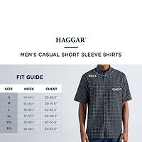 Haggar Life Khaki Mens Short Sleeve Regular Fit Button-Down Shirt