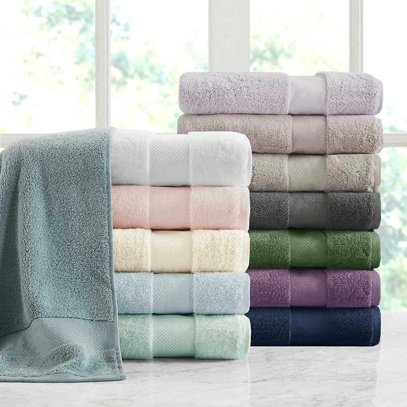 Madison Park Signature Turkish Oversized Cotton Solid 6-pc. Bath Towel Set