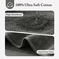 Madison Park Signature Turkish 100% Cotton 2-pc. Quick Dry Bath Towel