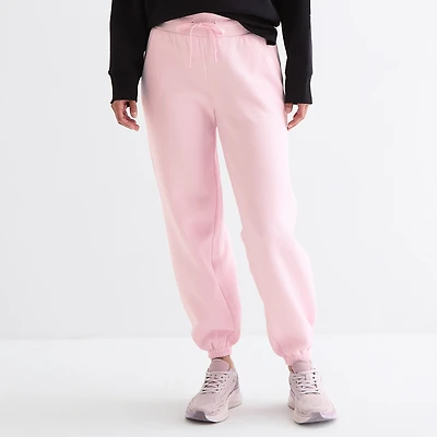 Xersion Womens DRAWSTRING WAIST Cuffed Mid Rise Regular Fit Tall Fleece Active Jogger Pant