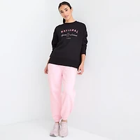 Xersion Womens Drawstring Waist Cuffed Mid Rise Regular Fit Petite Fleece Active Jogger Pant