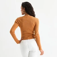 Bold Elements Womens U Neck Long Sleeve Pullover Sweater