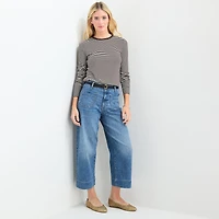 a.n.a Womens Crew Neck Long Sleeve T-Shirt