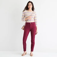 St. John's Bay Womens Mid Rise Skinny Fit Jean