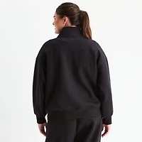 Xersion Womens Oversized Super Soft Fleece Half Zip Pullover Plus