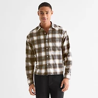 Arizona Mens Long Sleeve Classic Fit Flannel Shirt