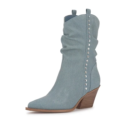 JS Jessica Simpson Womens Zolini Stacked Heel Cowboy Boots