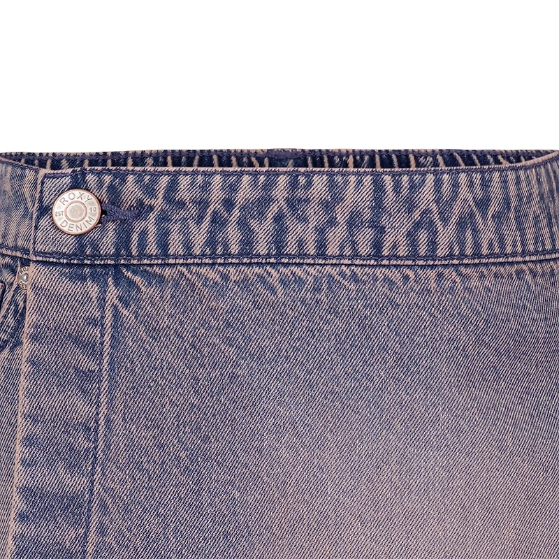 Roxy Big Kid Girls Mid Rise Denim Skort