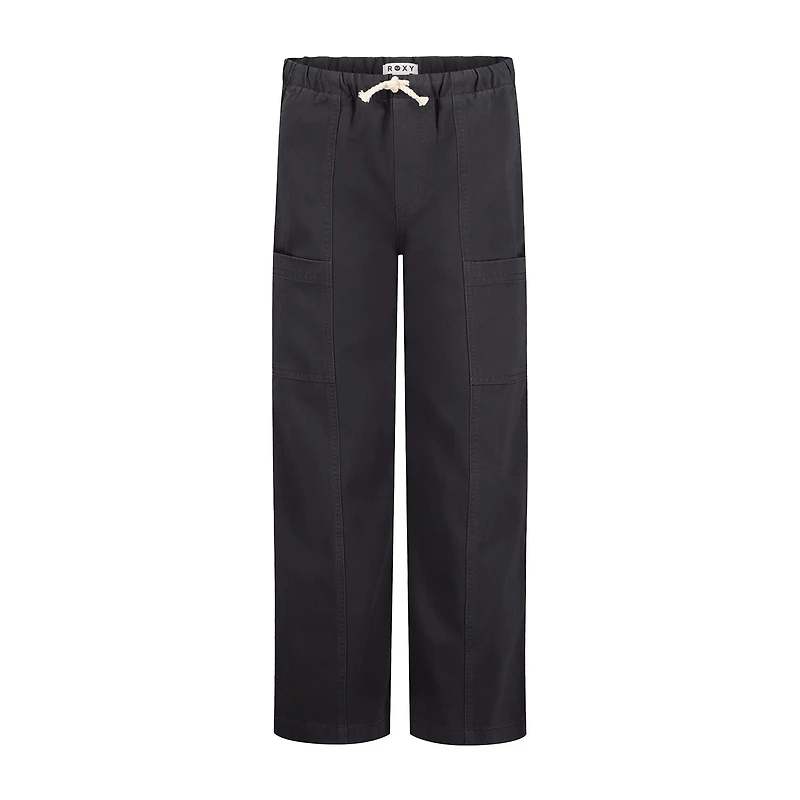 Roxy Big Kid Girls Mid Rise Wide Leg Loose Fit Pull-On Pant