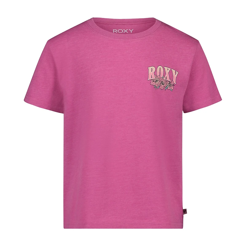 Roxy Big Kid Girls Crew Neck Short Sleeve Regular Fit Graphic T-Shirt