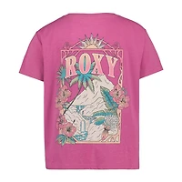 Roxy Big Kid Girls Crew Neck Short Sleeve Regular Fit Graphic T-Shirt