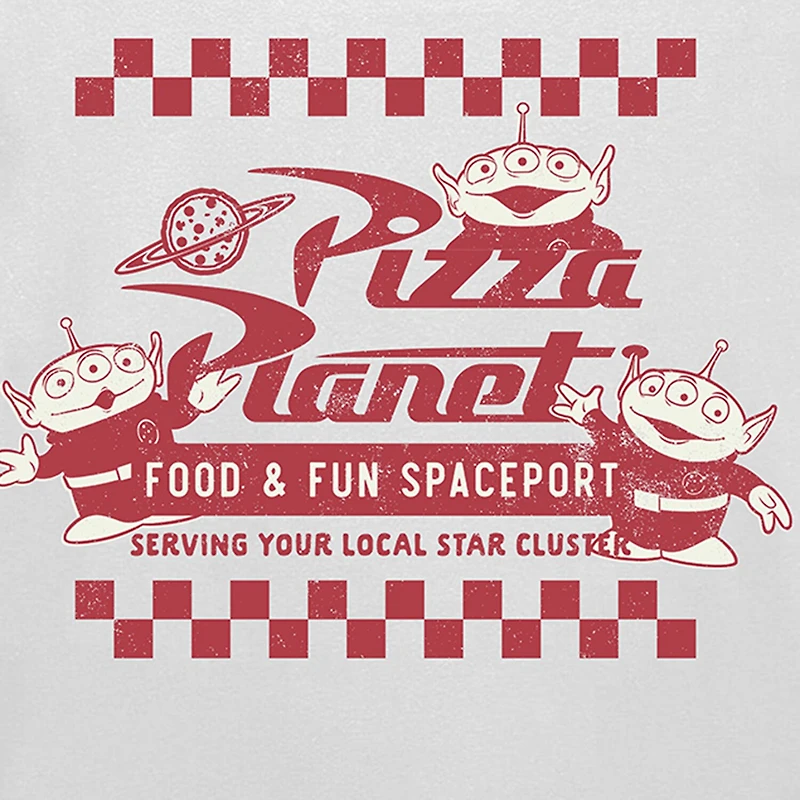 Pizza Planet Little & Big Kid Boys Crew Neck Short Sleeve Regular Fit Toy Story Graphic T-Shirt