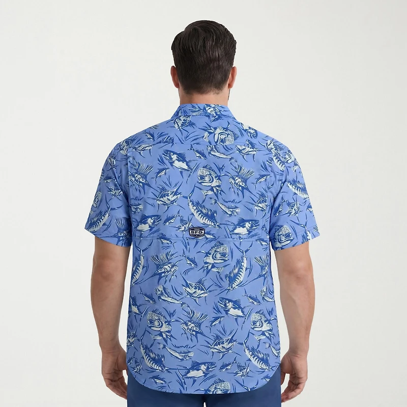 IZOD Sunshield Performance Mens Short Sleeve Classic Fit Stretch Fabric Big and Tall Button-Down Shirt