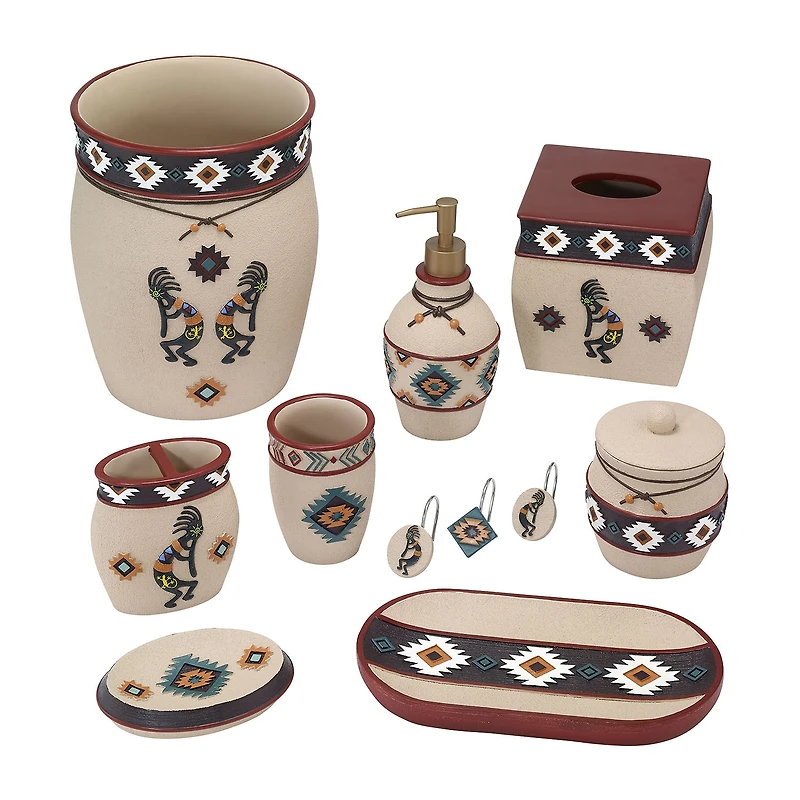 Avanti Navajo Dance Hand Painted Bathroom Canister