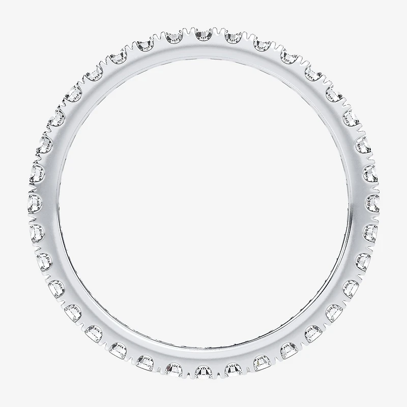 H-I / Si1-Si2) Womens 1/ CT. T.W. Lab Grown White Diamond 10K Gold Eternity Wedding Band