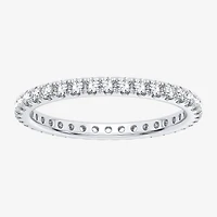 H-I / Si1-Si2) Womens 1/ CT. T.W. Lab Grown White Diamond 10K Gold Eternity Wedding Band