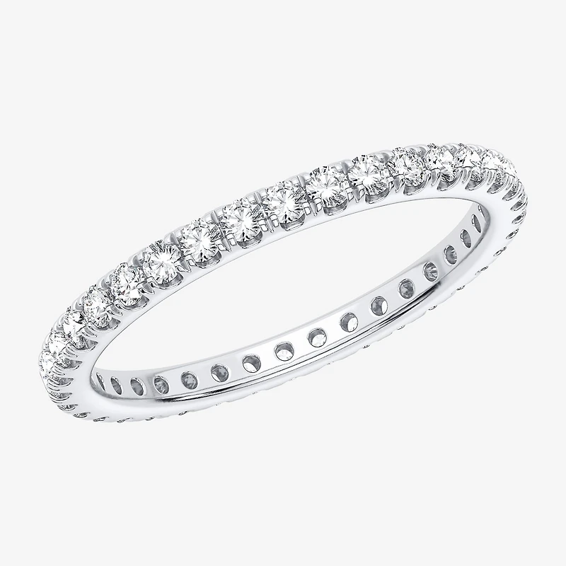 H-I / Si1-Si2) Womens 1/ CT. T.W. Lab Grown White Diamond 10K Gold Eternity Wedding Band