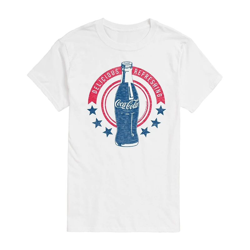 Mens Short Sleeve Coca-Cola Graphic T-Shirt