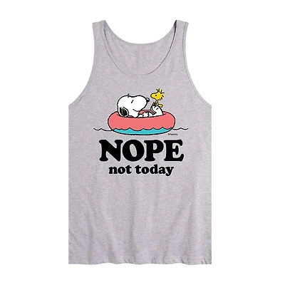 Novelty Mens Scoop Neck Sleeveless Peanuts Snoopy Tank Top