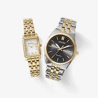Bulova Sutton Womens Gold Tone Stainless Steel Bracelet Watch 97l177