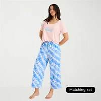 Sleep Chic Womens Poplin Pajama Capri Pant