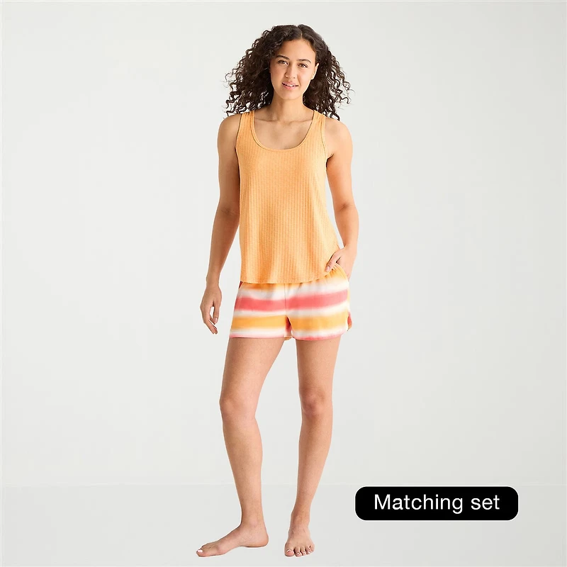 Sleep Chic Womens Scoop Neck Sleeveless Pajama Top