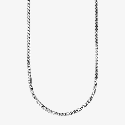 Shaquille O'Neal XLG™ Mens Stainless Steel 24 Inch Wheat Chain Necklace