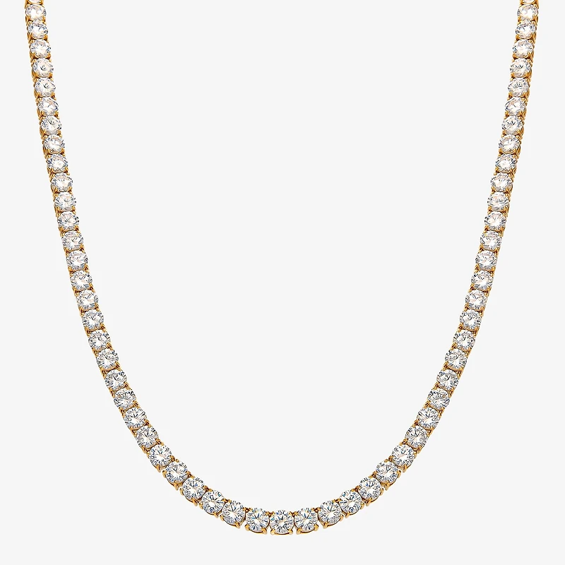 Shaquille O'Neal XLG™ Mens Cubic Zirconia Stainless Steel 22 Inch Tennis Necklace