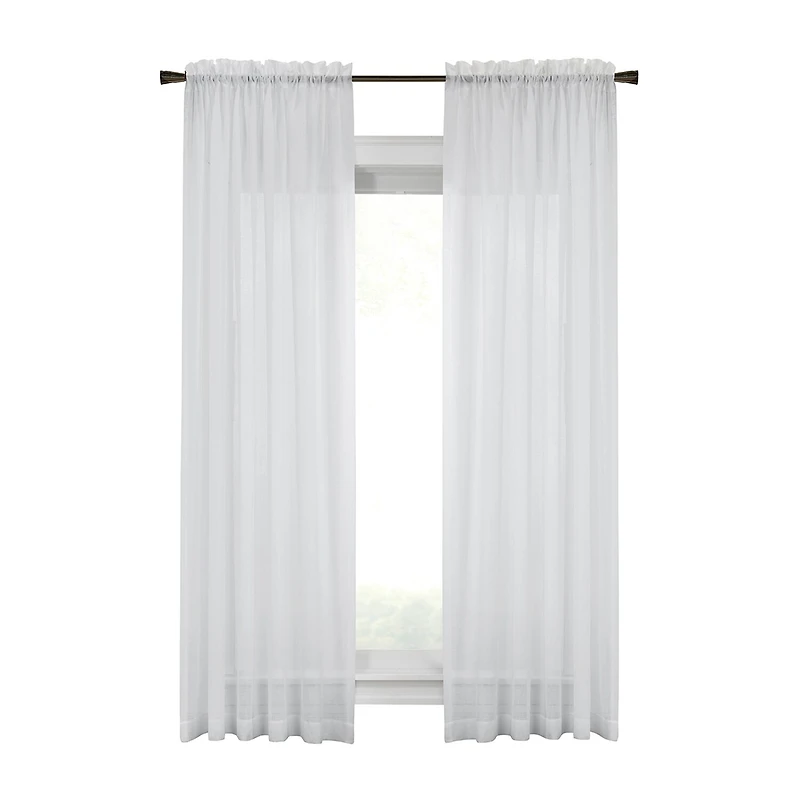 Habitat Cote D'Azure Rod Pocket Sheer Single Curtain Panel
