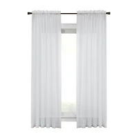Habitat Cote D'Azure Rod Pocket Sheer Single Curtain Panel