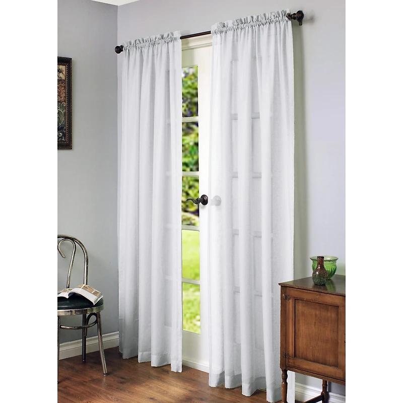 Habitat Cote D'Azure Rod Pocket Sheer Single Curtain Panel