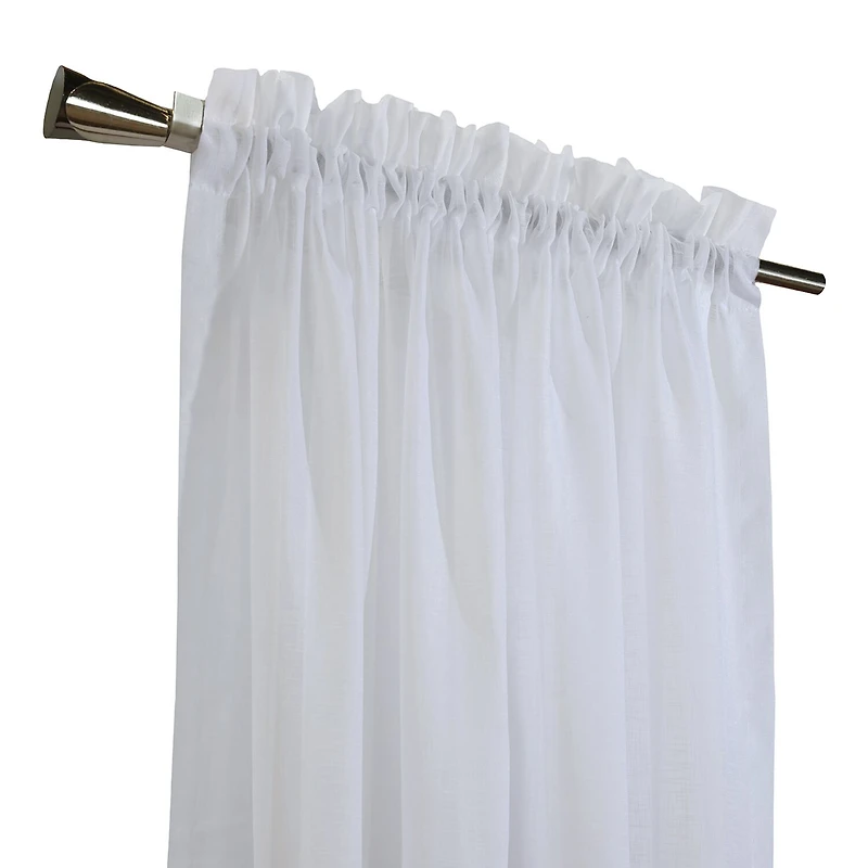 Habitat Cote D'Azure Rod Pocket Sheer Single Curtain Panel