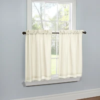 THERMAVOILE™ Rhapsody Lined 2-pc. Rod Pocket Window Tier