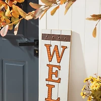 Glitzhome Fall Wooden Welcome Thanksgiving Porch Sign