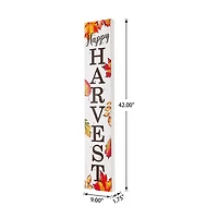 Glitzhome Fall Lighted Wooden Thanksgiving Porch Sign