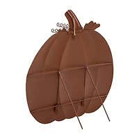 Glitzhome Fall Oversized Metal Pumpkin Thanksgiving Yard Art