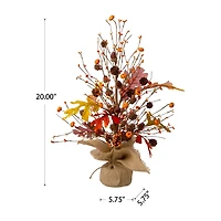 Glitzhome Harvest Tree Thanksgiving Tabletop Decor