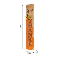 Glitzhome Harvest Wooden Pumpkin Thanksgiving Porch Sign