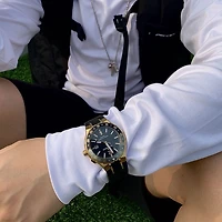Jacques Lemans Mens Automatic Black Strap Watch Wjl0027504