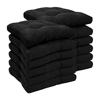 Sweet Home Collection™ Fluffy Memory Foam Tufted Chair Cushion Non Slip Rubber Back