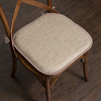 Sweet Home Collection™ Cameron Memory Foam No Slip Back 16" x Chair Pad Cushion with Ties