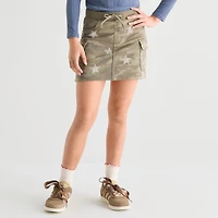 Vanilla Star Cozy Camo Big Kid Girls Denim Skirt