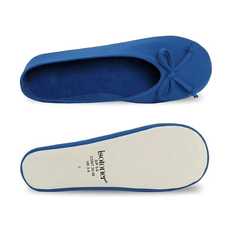 Isotoner Spandex Womens Ballerina Slippers
