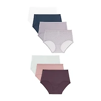 Hanes Ultimate® 6+1 Bonus Pack Breathable Cotton Brief Panties Underwear 40H7CC